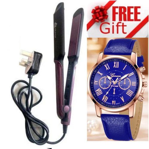 Nunix Lightweight Hair Straightener β Comfortable for Everyday Use + FREE Watch