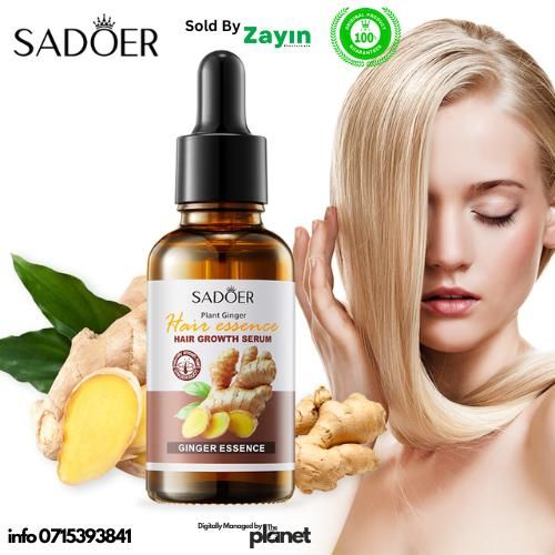 SADOER Organic Ginger Hair Care Products – Moisturizing Repair & Nourishing Hair Serum