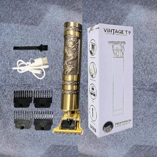 Vintage Inbuilt Battery Electric, Hair Cutting T9 Hair Clipper Trimmer Shaver