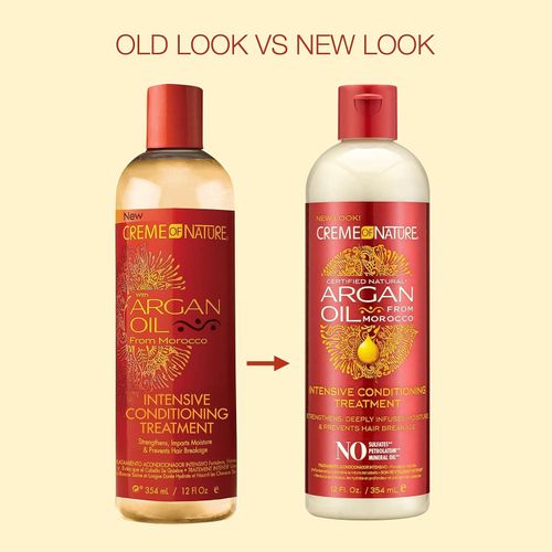 Creme Of Nature Argan Oil For Hair, Intensive Conditioning Treatment, Argan Oil Of Morocco, Moisturizing Hair Care.
