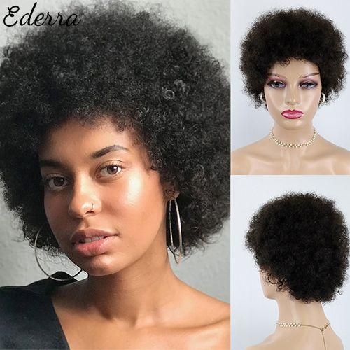 Short Afro Kinky Curly Wave Hair WIG