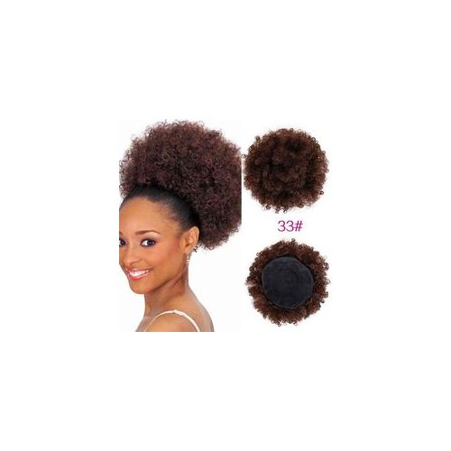 Baruk Afro Hair Bun_Brown Colour #33+ FREE Gift Inside!!!
