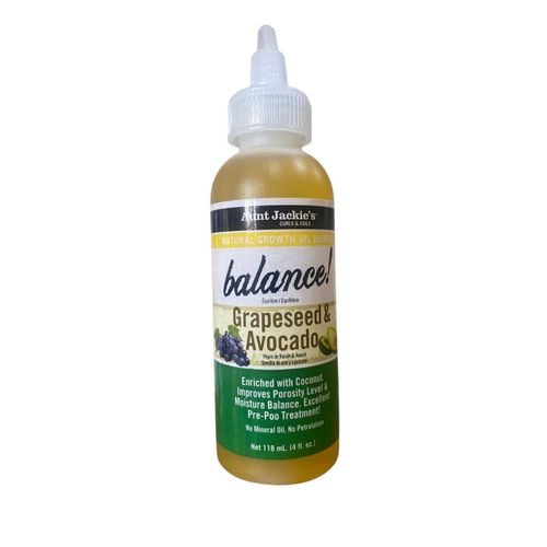 Aunt Jackie'S Natural Growth Balance Grapeseed & Avocado Oil