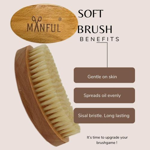 FUNNAI Wave Hair Soft Brush Boar Bristles