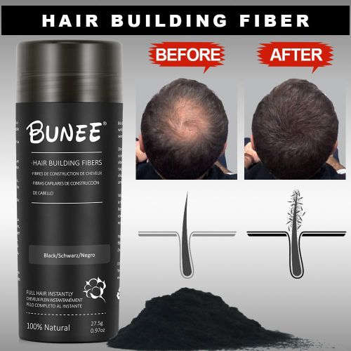 BUNEE Hair Building And Thickening Fibres 27.5g BLACK