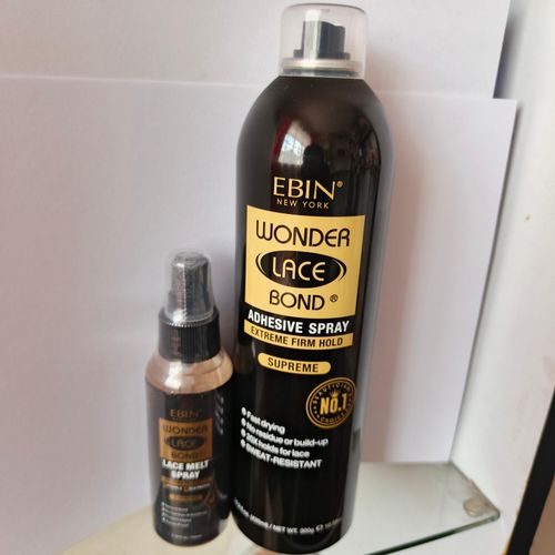 Ebin new york wonder Lace bond Spray + Free Ebin Lace melting spray