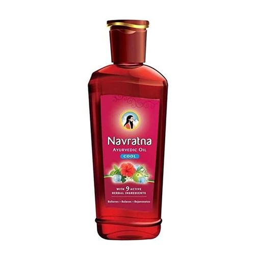 Navratna Ayurvedic Cool Hair Oil With 9 -Herbal Ingredients -100mL