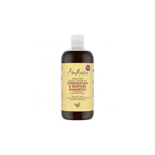 Shea Moisture Jamaican Black Castor Oil Strengthen & Restore Shampoo+ Free Silicone Scalp Brush.