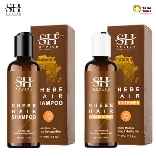 SEVICH Chebe Hair Growth Set β Anti Hair Loss Shampoo + Moisture Lock Conditioner β African Herbal Formula for Strong, Healthy Hair