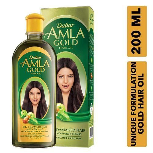 Dabur Amla Gold Hair Oil Moisturize Repair Soften Dry Damaged Hair