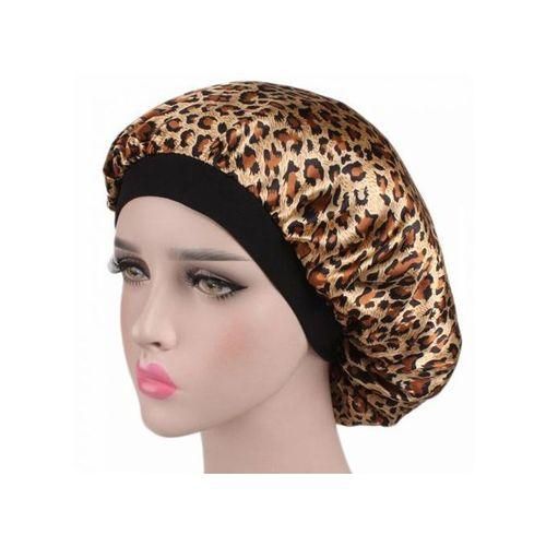 High Quality Animal Print Satin Hair Bonnet