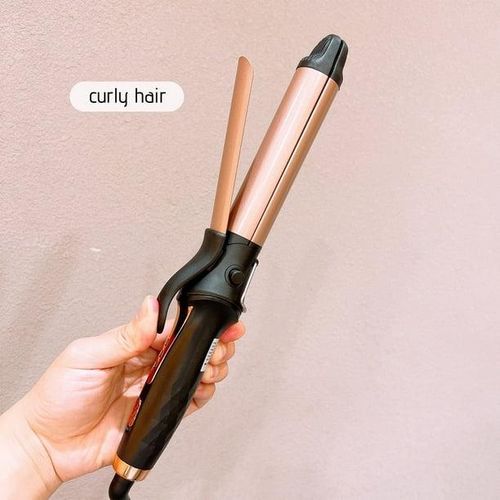 Rotating Curling Iron Curling And Straightening Hair 2 In 1 Automatic Curling Wand For Curls Beach Waves30s Fast Heat-up Long Barrel For Long Hair Rotating Curling Iron