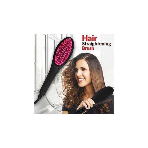 Hot Comb Straight Ceramic Hair Brush Straightener