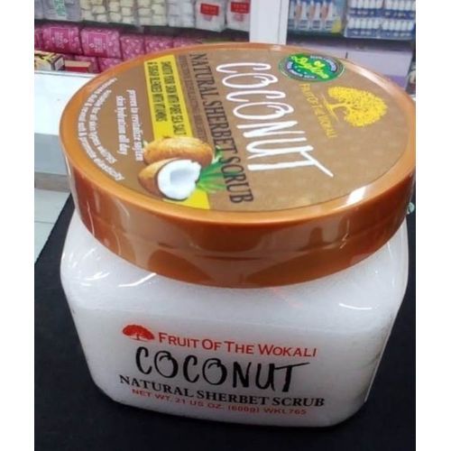 Fruit Of The Wokali Coconut Exfoliating Scrub For Face & Body Dead Cleansing