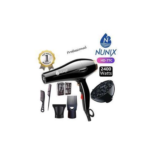 Nunix HD-77C Professional Hair Dryer 2000W with Accessories + Free Manicure Set