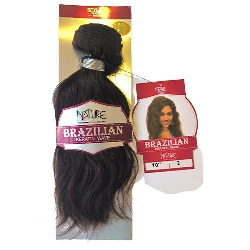 Fashion Idol Human STYLE ICON BRAZILIAN KERATIN WAVE 10 Inch color 2 Body Wave Hair Bundle Nature Hair A Pack Hair Extension For Women
