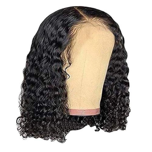 Short Curly Shoulder Length Black Wig