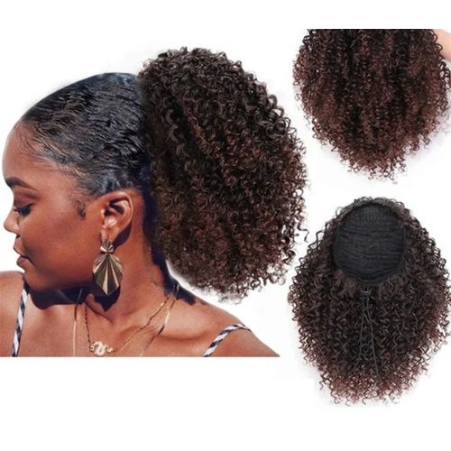 16' Curly Hair Ponytail Extension + Free Gift