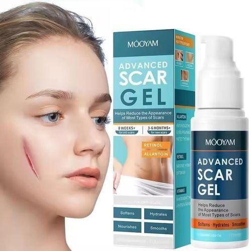 MOOYAM Advanced Scar Gel, Advanced Scar Treatment for Face and Body, Scar Removal Treatments--Work Well for New & Old Scar