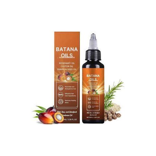 Batana Hair Oil (with rosemary oil, castor oil and pumpkin seeds oil which helps to nourishes, strengthen hair,grows back hairline and restores healthy shining hair for all hair types)