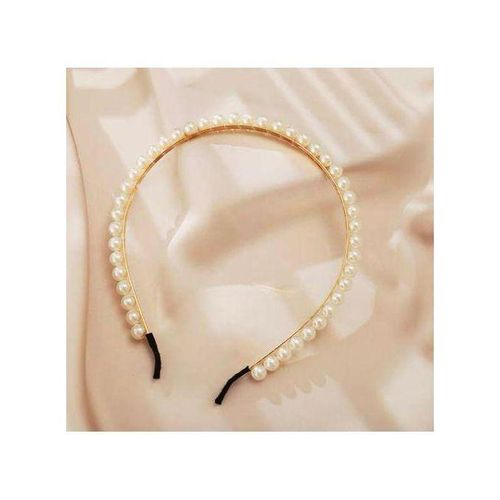 Assorted beautiful bead design Pearl Headband Hair Push Backs