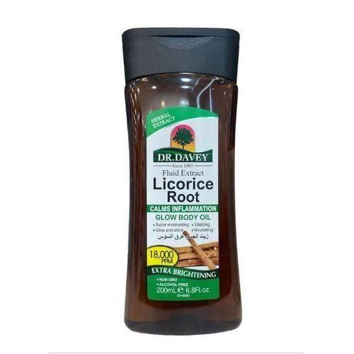 dr davey Fluid Extract Licorice Root Glow Body Oil 18,000 PPM (200ML)