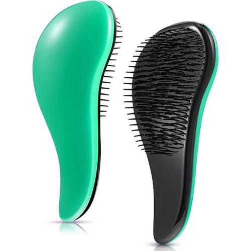 Platinum Styling Detangle Brush - Green/ Turquoise