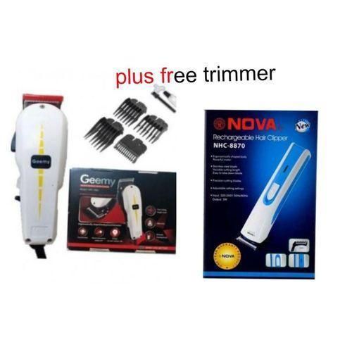 Geemy Professional Hair Shaving Machine + FREE Rechargeable Shaver