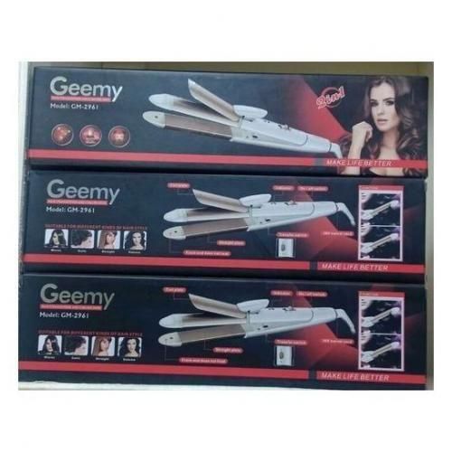 Geemy 3in1 Flat Iron Hair Straightener/Curler Tourmaline