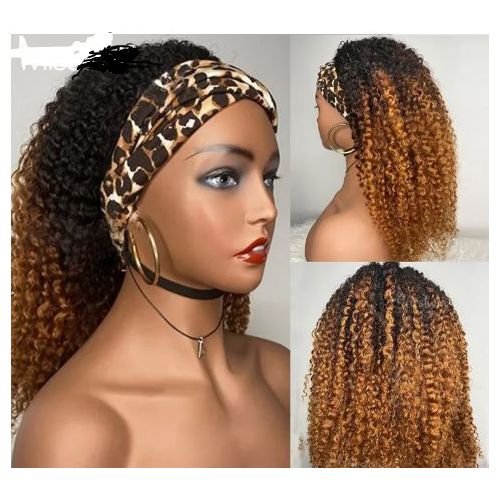 Ombre Brown Headband Wigs