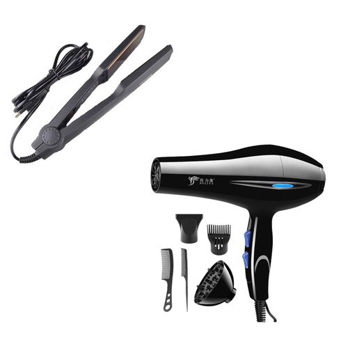 Deliya Hair Blow Dryer 2200W Hair Dryer+5 Gifts Flat Iron Hair Straightener Professional.