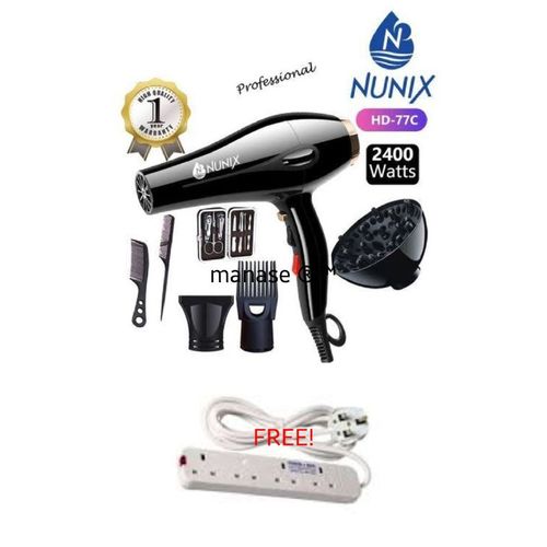 Nunix COMPACT PFOFFESIONAL BLOW DRYER + FREE POWER EXTENSION