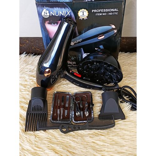 Nunix Blowdry hair browdry 2400wts with accessories