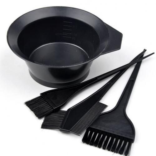 4pcs Hair Dye KKit / Hair Color Brush Comb Mixing Bowl