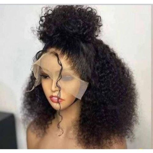 Deep frontal Pure human hair water curl wig