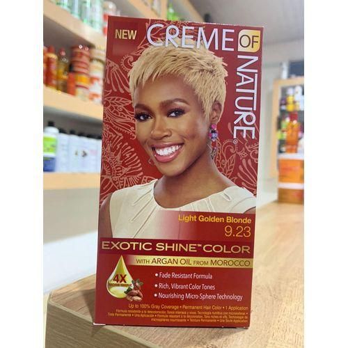 Creme Of Nature EXOTIC SHINE COLOUR LIGHT GOLDEN BLONDE 9.23 WITH ARGAN OIL FROM MOROCCO