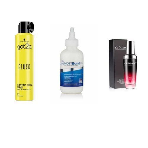 Got2B Wig Bonding Glue +Blasting Freeze Spray + Wig Serum