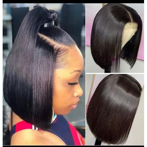 Fashion Classic Human glueless frontal bob wig