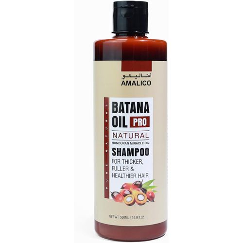 AMALICO Batana Oil Oil Pro Natural Shampoo, Honduran Miracle Oil, For Thicker Fuller Hair, 500ml
