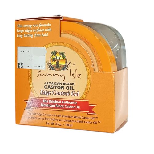 Sunny Isle EDGE CONTROL GEL Jamaican Black Castor Oil STRONG ROOT FORMULA Long Lasting Firm Hold