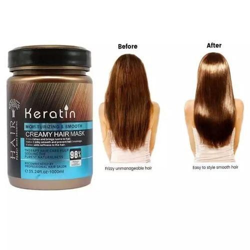 Keratin Creamy Hair Mask, Smoothens & Moisturizes - 1000ML