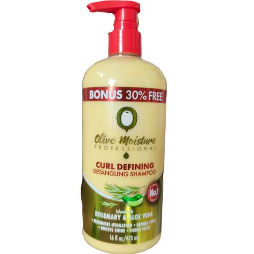 Olive Moisture Curl Defining Detangling Shampoo Infused With Rosemary & Aloe Vera bc