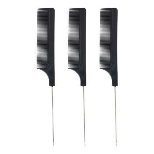 Rat Tail Comb Steel Pin Heat Resistant Teasing Combs With Pintail Styling Combs