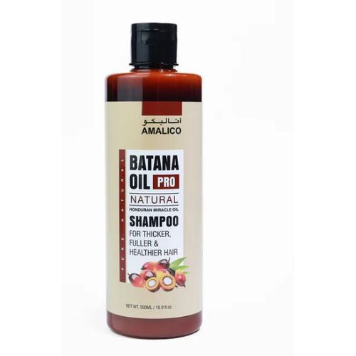AMALICO Batana Oil Pro Natural Shampoo, Honduran Miracle Oil, For Thicker Fuller Hair, 500ml
