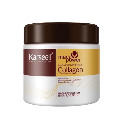 Karseell Collagen Hair Mask-Collagen Hair Treatment Deep Repair Conditioning Argan Oil Collagen Hair Mask Essence for All Hair Types ncluding color treated and chemically treated hair