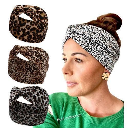 Gorgeous Cheetah Printed Women Headbands Women Tarban