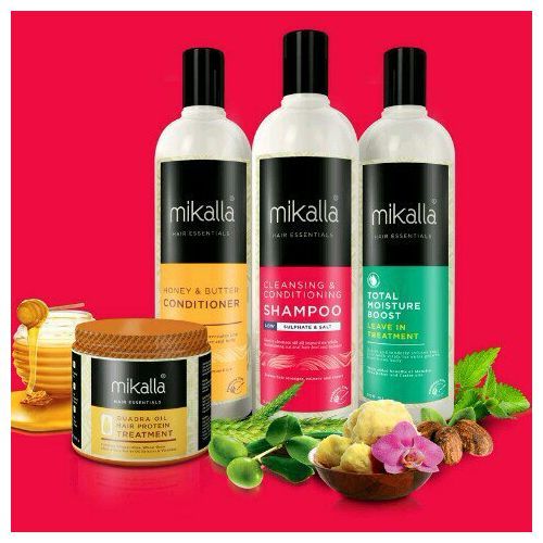 Mikalla 4 In 1 Set (leave_in,shampoo,treatment,conditioner)