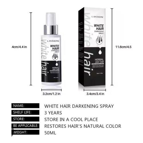 Lanthome WHITE DARKENING SPRAY ,RESTORE HAIRS TO NATURAL COLOR