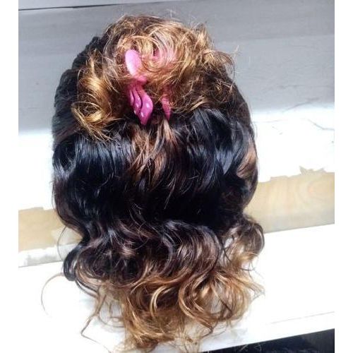 Lace front human hair closure wig