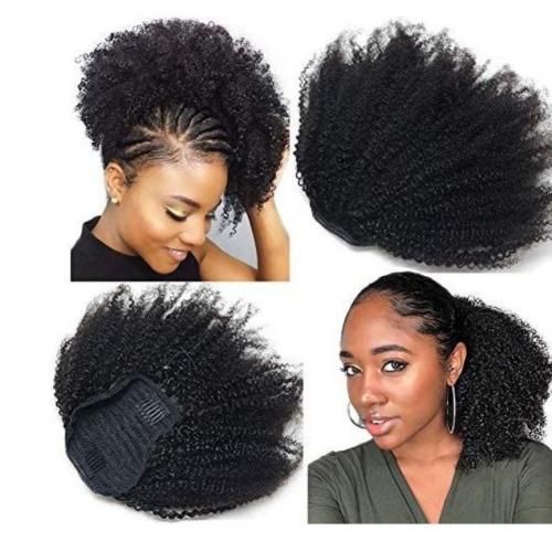 Drawstring Afro Kinky Curly Ponytail Extension
